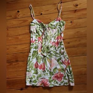 Reformation Floral Helm Dress